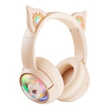 Бездротові Bluetooth навушники Onikuma B5 Cat Ear Wireless Gaming Headset BT 5.0 Ivory